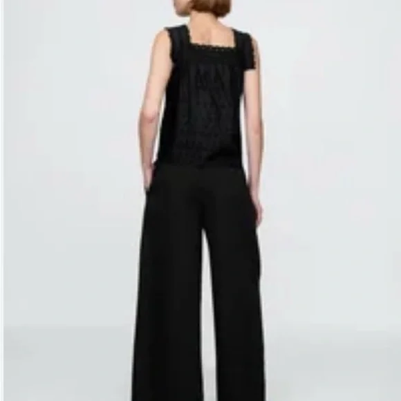 GAP X Doen Black Sleeveless Eyelet Top - Picture 6 of 15